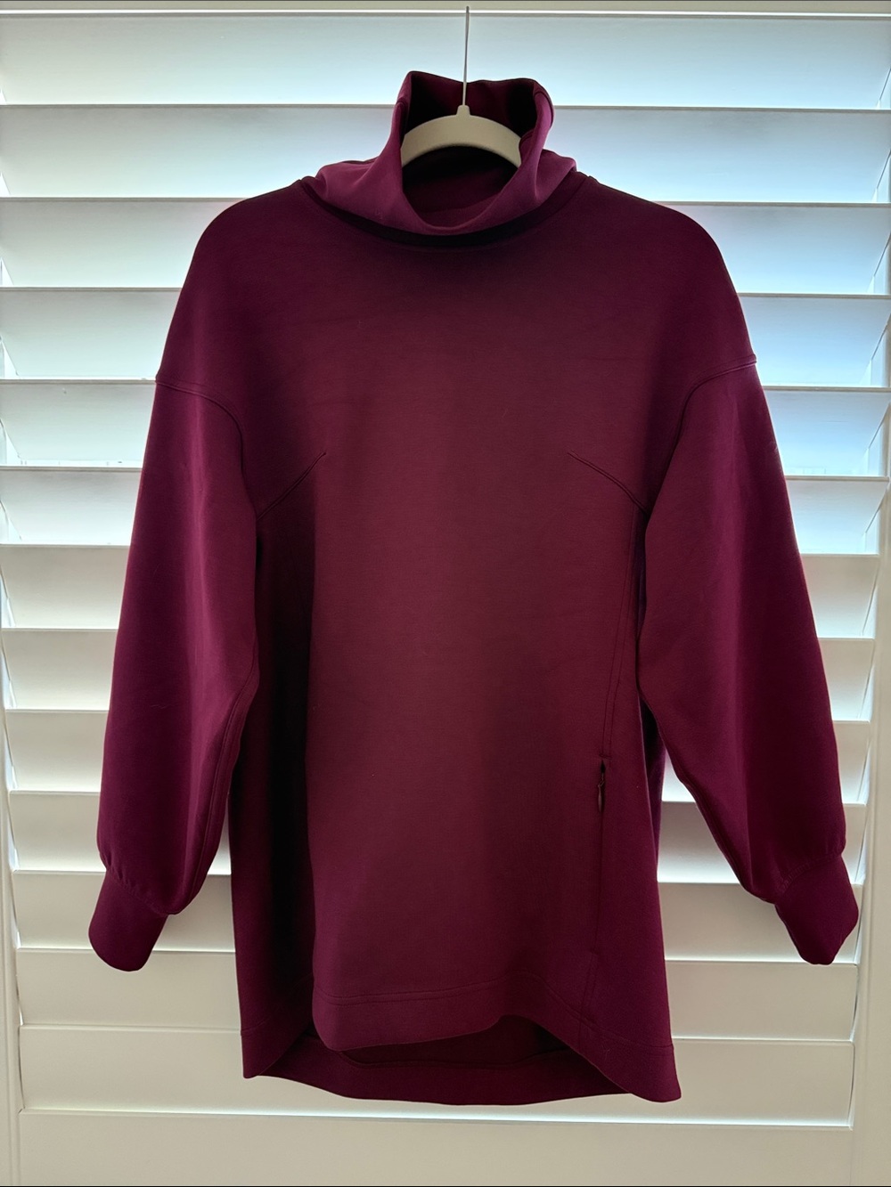 lululemon athletica Deep Wine Cowl Neck Sweater